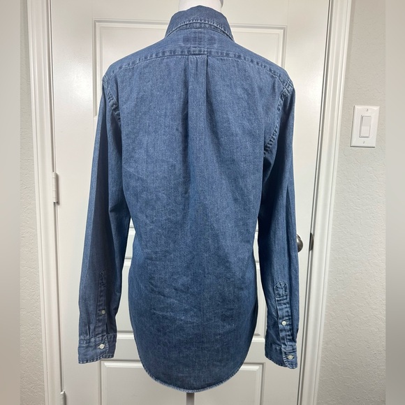 Polo Ralph Lauren Women’s Classic Cotton Denim Collared Button Down Size Small - Picture 7 of 13